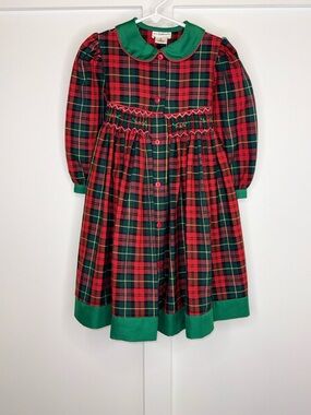 M.C. Collection vintage hand-smocked 4T dress  80’s